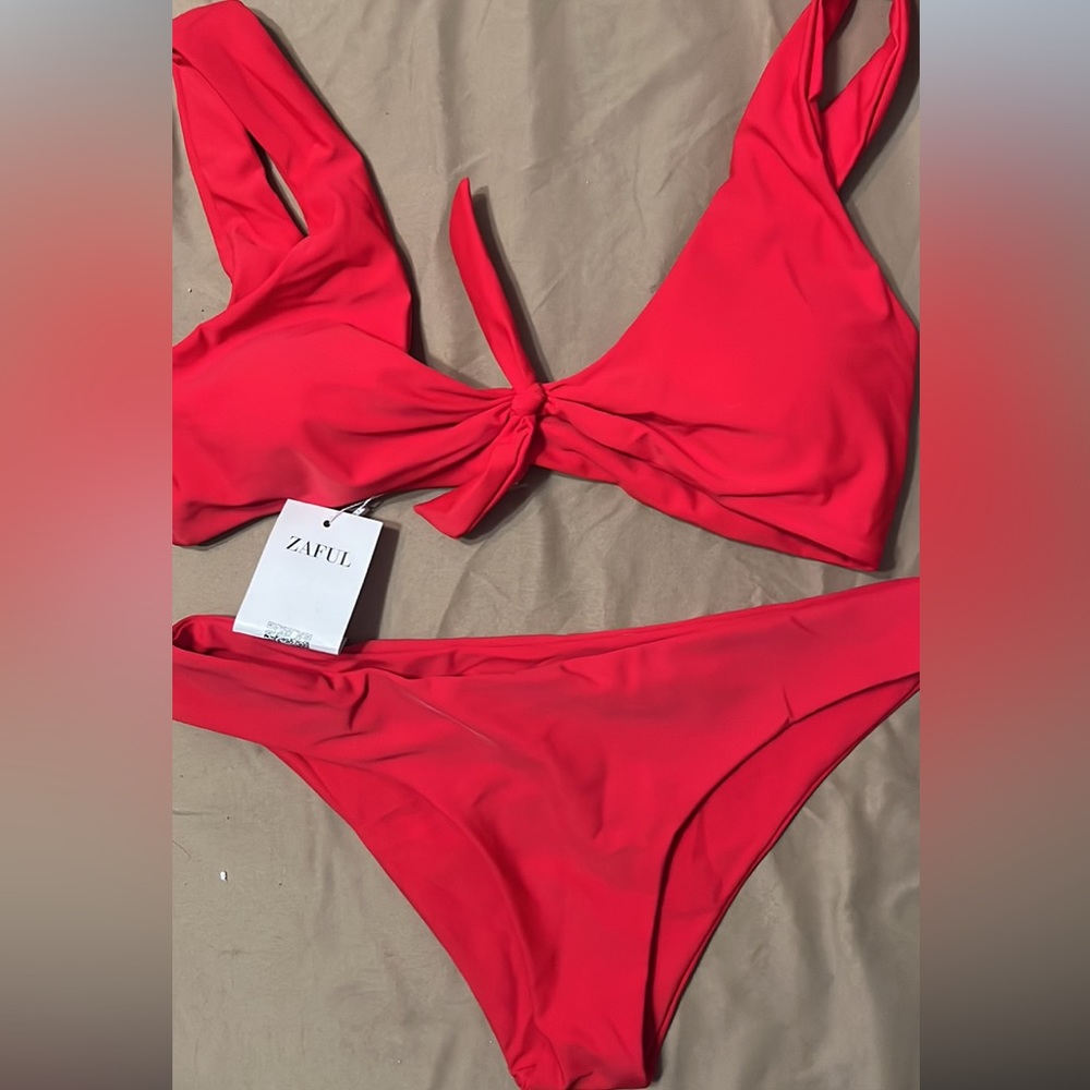 Women’s red bikini